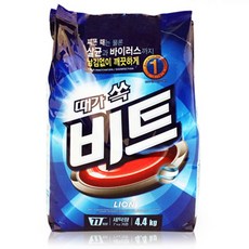 비트 분말 세탁세제 일반용 리필, 4.4kg, 1개