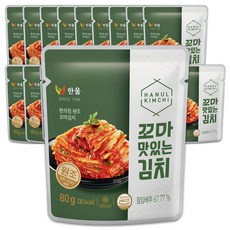 [무료증정] 한울 꼬마 맛 x20봉 여행용 소포장 김치 반찬_맛김치 x1봉증정