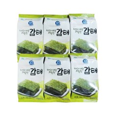 전대표 서산 구운 조미 감태 도시락용(실속형&선물세트) ecklonia cava, 6개입, 4g