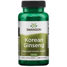 스완슨 코리안 진셍 500mg 캡슐, 100개입, 1개, 100정