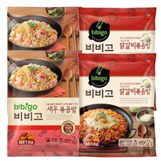 (냉동)비비고 새우볶음밥420gx2개+닭갈비볶음밥440gx2개, 1세트