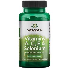 스완슨 비타민 A C E & 셀레늄 소프트젤, 60개입, 1개, 60정