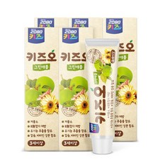 2080 키즈오 어린이 치약 그린애플향, 100g, 5개