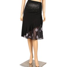 노브댄스복 B184 미니줄기장미스커트 댄스복 라틴댄스복 라틴스커트