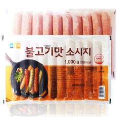 소디프 불고기맛 소시지 1000g, 4개, 1kg