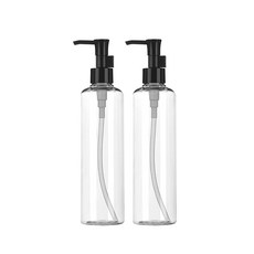 허브스프레이 오일펌프용기 50-400ml, 2개, 250ml투명/검정캡