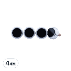 국산 자동차 티탄재질 번호판볼트 세트 차량한대분, 4세트, 블랙