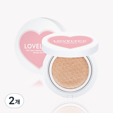 러블리씨씨 핑크 커버 에센스 선쿠션 19호 SPF+ PA+++, 15g, 2개