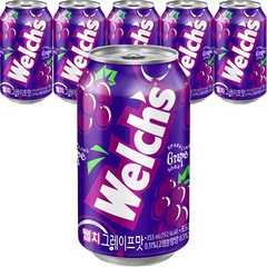 웰치스 그레이프, 355ml, 6개