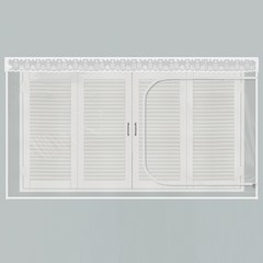 다샵 창문형 지퍼식 EVA 방풍 바람막이 에어캡, 1개