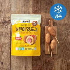 엘빈즈 우리밀로 만든 어린이핫도그 10p (냉동), 350g, 3개입