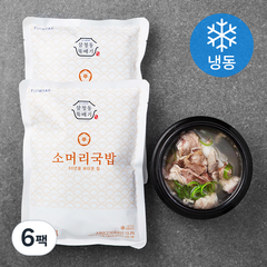 푸드얍 삼청동뚝배기 소머리국밥 (냉동), 600g, 6팩
