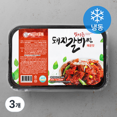 맛기픈 고향미트 돼지 갈비찜 매운맛 (냉동), 1kg, 3개