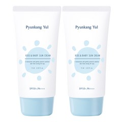 편강율 키즈 앤 베이비 촉촉 선크림 SPF50+ PA++++, 2개, 75ml