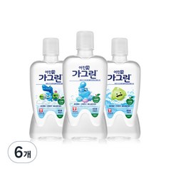 가그린 동아제약 어린이용 구강 세정제 청포도향 랜덤발송, 380ml, 6개