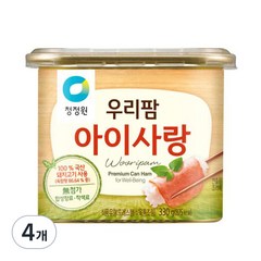 청정원 우리팜 아이사랑 햄통조림, 330g, 4개