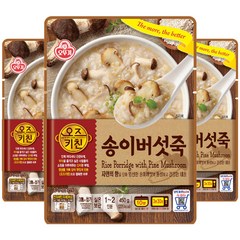 오뚜기 오즈키친 송이버섯죽, 450g, 3개