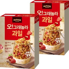 마켓오 오그래놀라 과일 시리얼, 330g, 2개