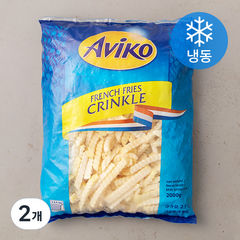 아비코 크링클 컷 감자튀김 (냉동), 2kg, 2개