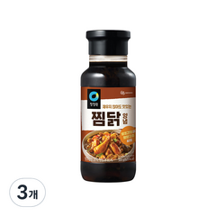 청정원 찜닭 양념 소스, 500g, 3개