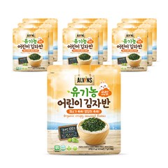 엘빈즈 유기농 어린이 김자반, 채소맛, 10개입, 21g