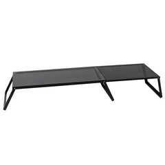 오빌 블랙 라운지 와이드테이블 + 서포트 테이블, matt black
