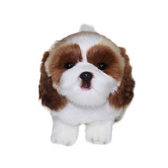 위더펫 시츄 강아지 인형, 21cm, 혼합 색상