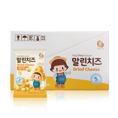 말린 프리미엄 건조식품 말린치즈 크림앤체다, 13g, 14개