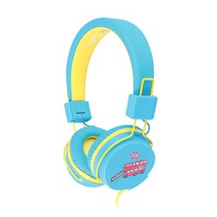 GOON 어린이용 Kidz Ssfe 청력 보호 더블 커넥터 헤드폰, 스카이블루, GHP-K85