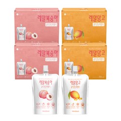 바로푸드 레알 콜라겐 곤약젤리 복숭아 150ml x 10p + 망고 150ml x 10p, 2세트