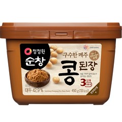 대상 청정원 메주 콩된장 사각, 450g, 1개