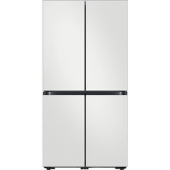 삼성전자 비스포크 4도어 냉장고 메탈 875L 방문설치, 코타 화이트(상단), 코타 화이트(하단), RF85C90F101