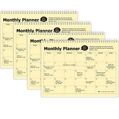 아이비스코리아 PP먼슬리 플래너 12287 4p, 연노랑