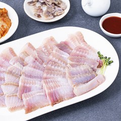 어부심 산지직송 국내산 목포홍어 중간삭힘 300g + 묵은지 150g + 초장 100g 세트 (냉장), 1개