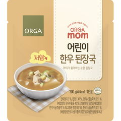 올가맘 저염 어린이 한우 된장국 5p, 1000g, 1개, 순한맛