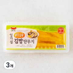 일가집 비타 김밥단무지, 350g, 3개