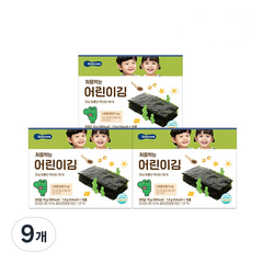 베베쿡 처음 먹는 어린이김, 오리지널, 9개, 15g