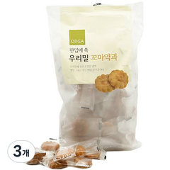 올가홀푸드 한입에 쏙 우리밀 꼬마약과, 400g, 3개