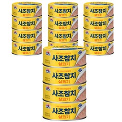 사조참치 살코기 안심따개, 100g, 16개