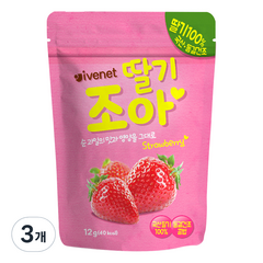 아이배냇 딸기 조아 과일칩, 12g, 3개입