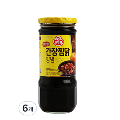 오뚜기 달콤한 간장 찜닭 양념, 480g, 6개