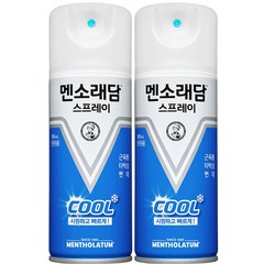 멘소래담 쿨 스프레이파스 에스 180ml, 1개입, 2개