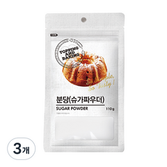 큐원 분당 슈가파우더, 110g, 3개