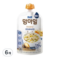 맘마밀 안심밥상 레토르트 이유식, 전복 모듬채소진밥, 140g, 6개