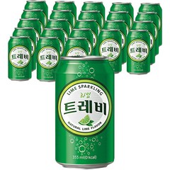 트레비 롯데 라임 355ml, 24개