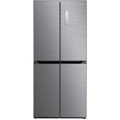 캐리어 클라윈드 피트인 4도어 냉장고 방문설치, 메탈실버, KRNF427SPH1