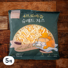 쁘띠구르망 4프로마쥬 슈레드 치즈, 500g, 5개