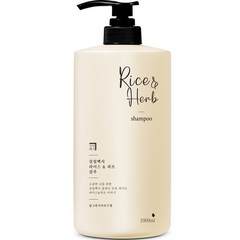 살림백서 라이스 앤 허브 샴푸 딥그린시더우드향, 1000ml, 1개