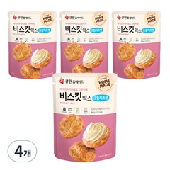큐원 홈메이드 비스킷믹스 크림치즈맛, 4개, 250g