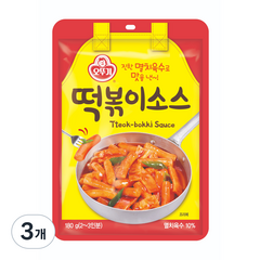 오뚜기 진한 멸치육수로 맛을 낸 떡볶이소스, 3개, 180g